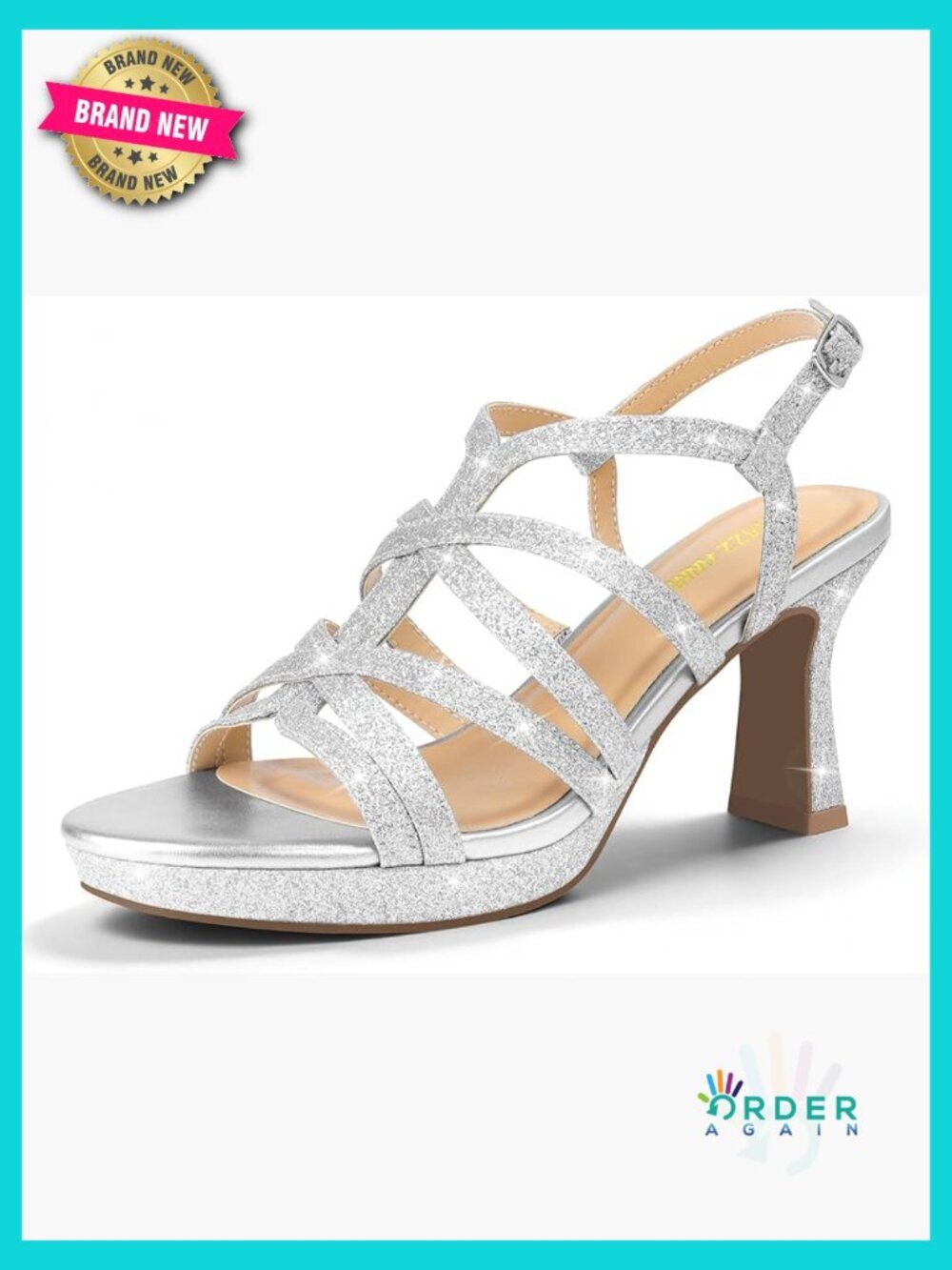Chunky Platform Heeled Sandals Strappy Ankle Strap Open Toe Block Heel Dress